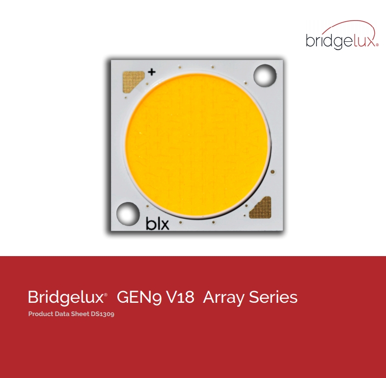 普瑞36V COB 1309 Bridgelux® GEN9 V18 BXRE-xxE40F0-B-9x