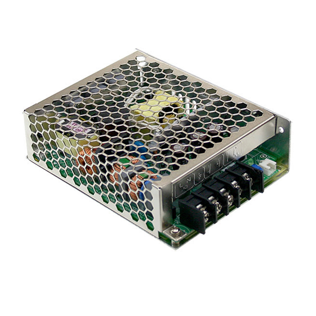 MEAN WELL  封闭式 AC DC 转换器 1 输出 24V 85 ~ 264 VAC，120 ~ 370 VDC 输入HRP-75-24
