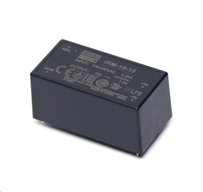 MEAN WELL明纬 IRM-15-15 AC/DC电源模块 15V 1A 15W 85-264Vin Encap PS