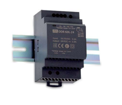 DDR-60L-24  隔离式直流-直流转换器（DIN导轨安装型） 60W 18-75Vin 24Vout 2.5A DIN Rail